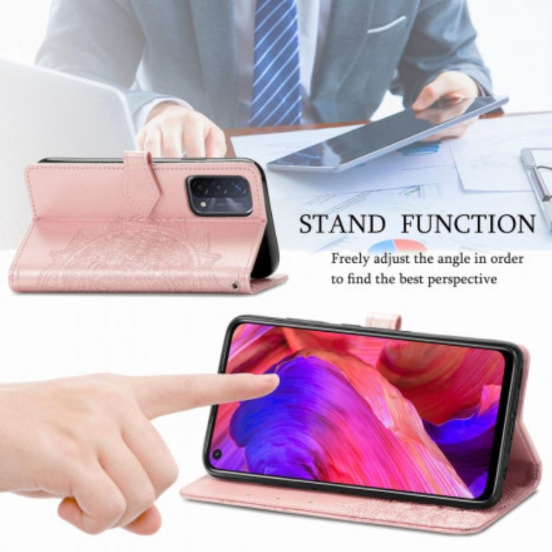 Läderfodral Oppo A54 5g / A74 5g Telefonfodral Mandala Medeltid
