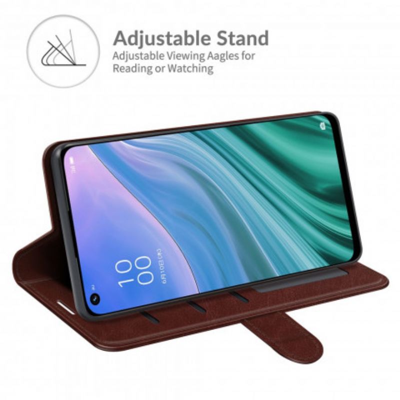 Läderskal Fodral Oppo A54 5g / A74 5g Faux Leather Ultra