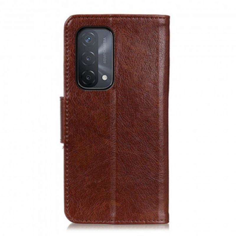 Skyddsfodral Oppo A54 5g / A74 5g Split Nappa Läder
