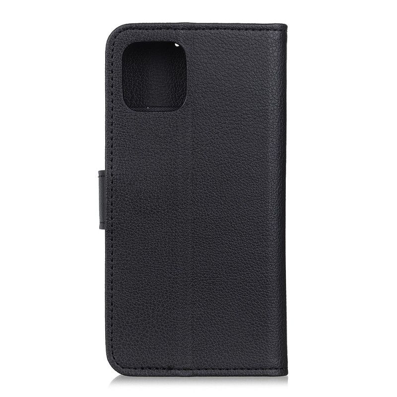 Fodral Huawei Y5p Svart Texturerad Litchi