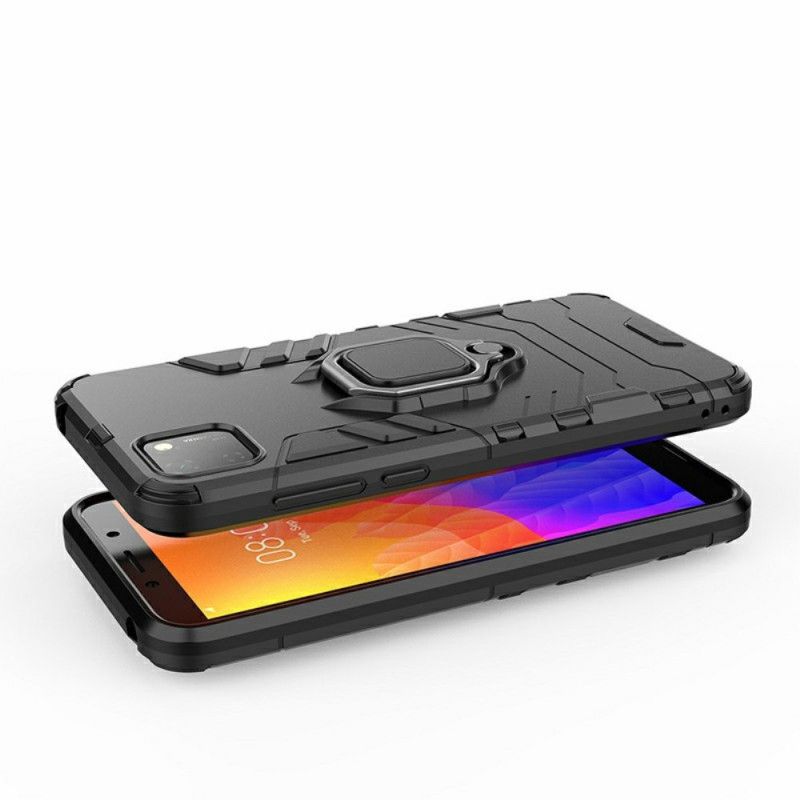 Skal för Huawei Y5p Svart Resistent Ring