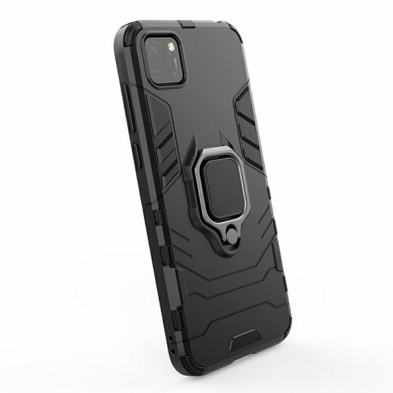 Skal för Huawei Y5p Svart Resistent Ring