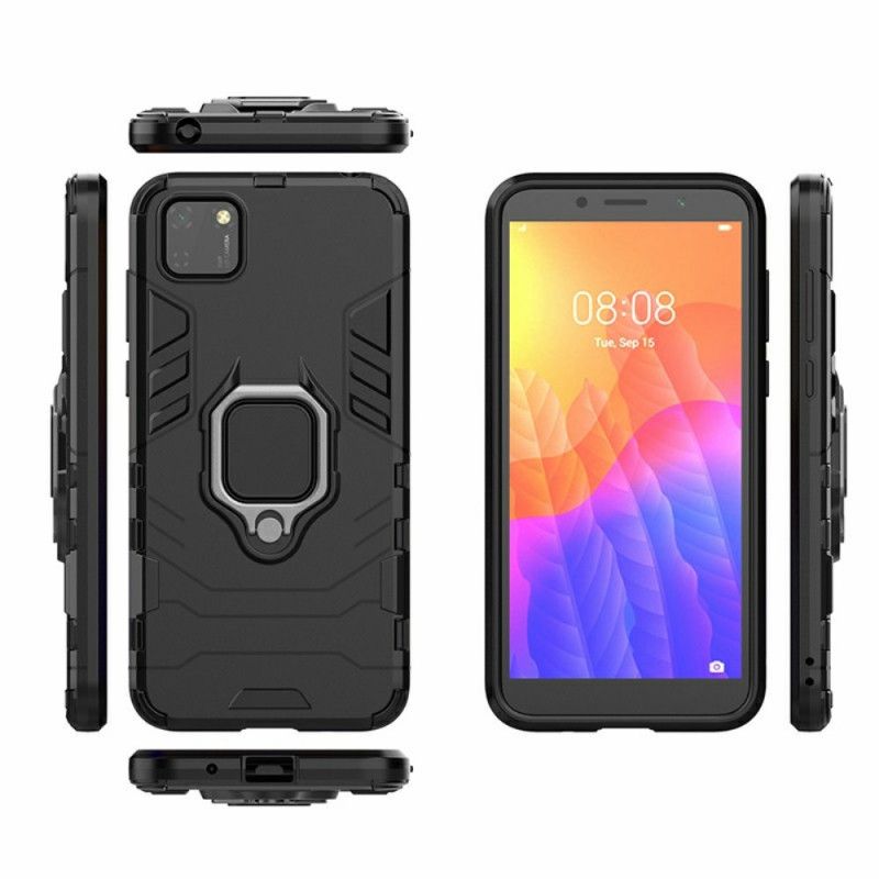 Skal för Huawei Y5p Svart Resistent Ring
