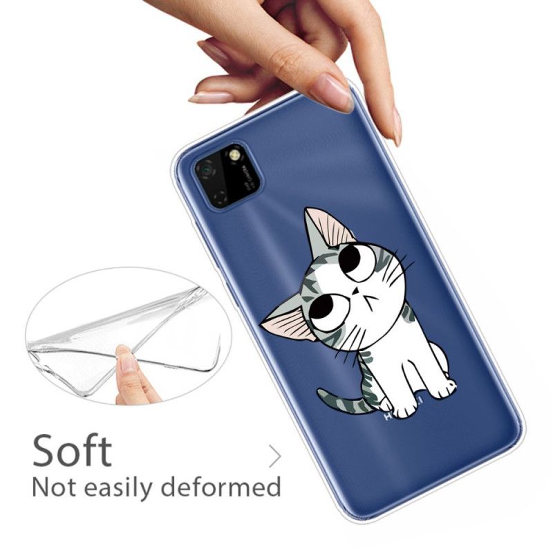 Skal Huawei Y5p Svart Titta På Katterna