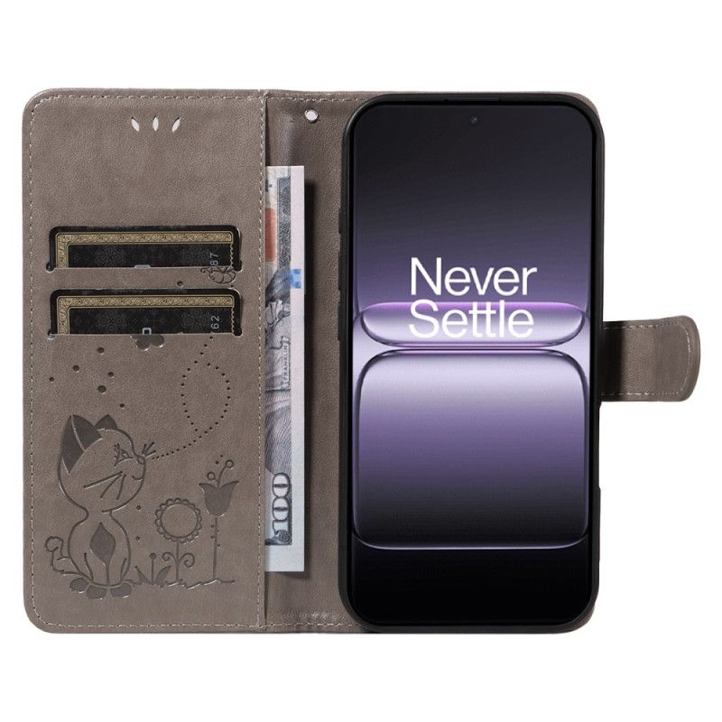 Fodral För Oneplus Nord 5 Katt Och Bi