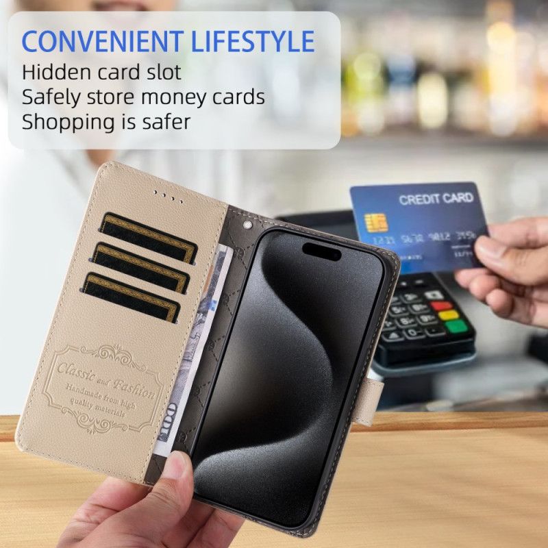 Fodral För Oneplus Nord 5 Lädereffekt