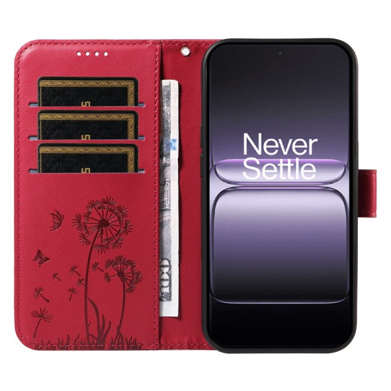 Fodral Oneplus Nord 5 Maskrosor Med Remmar