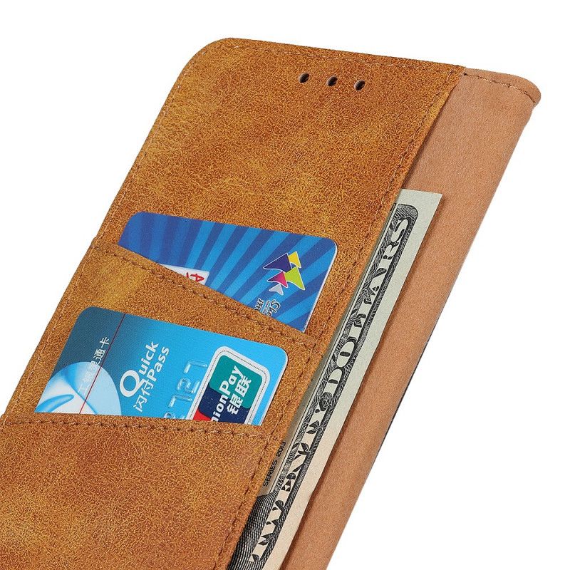 Fodral för OnePlus Nord Svart Vintage Split Läder