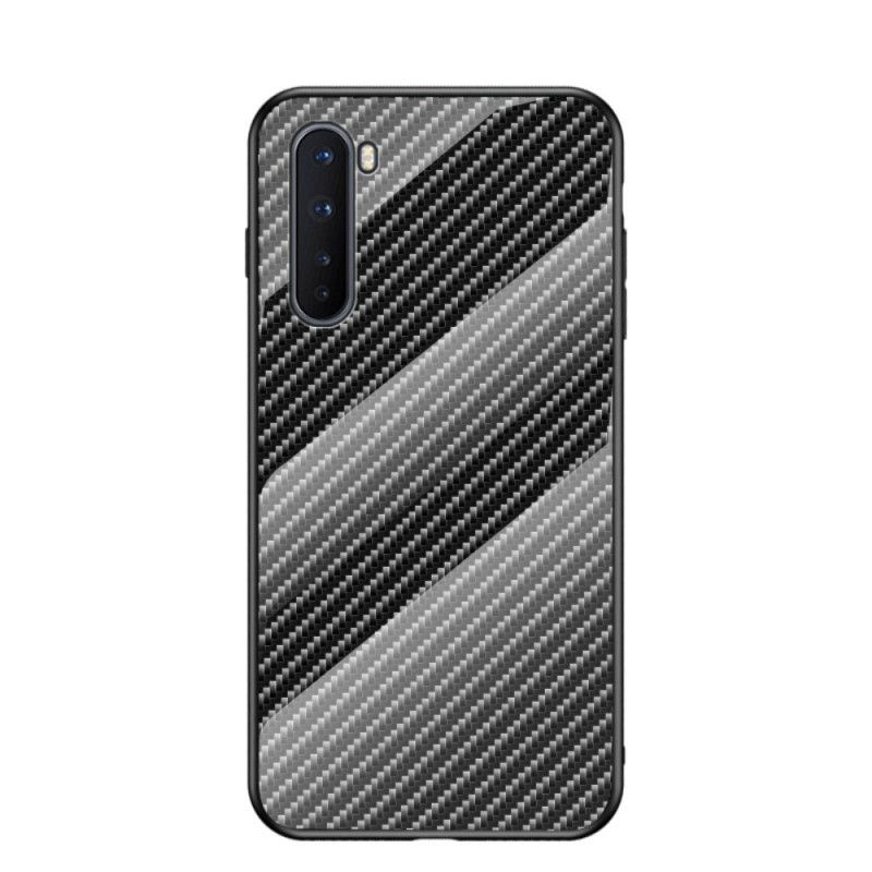 Skal OnePlus Nord Svart Kolfiberhärdat Glas