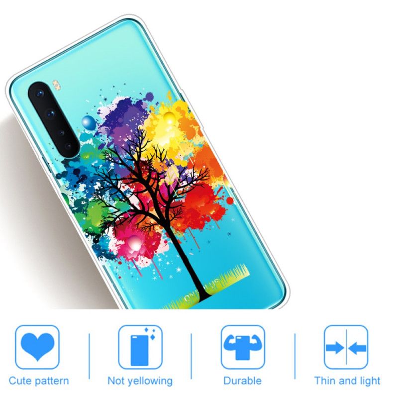 Skal OnePlus Nord Transparent Akvarell Träd