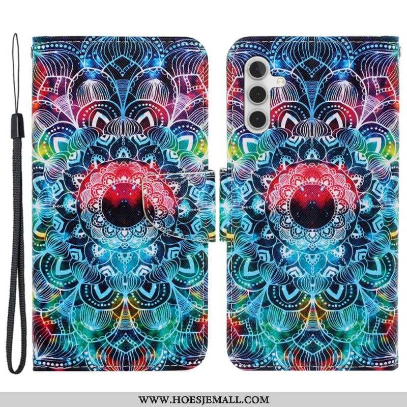 Fodral För Samsung Galaxy S24 Plus 5g Mandala Med Rem