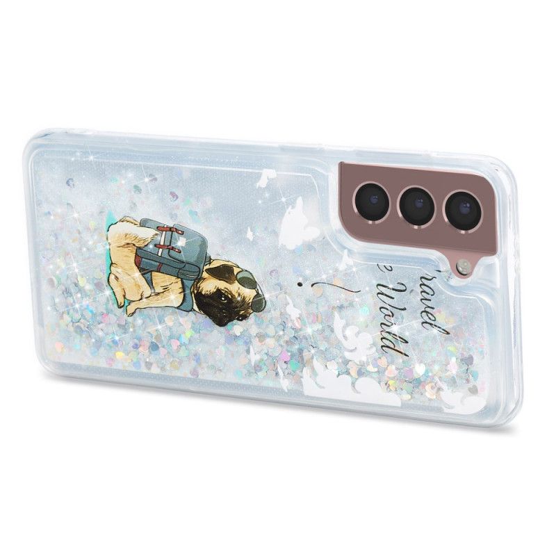Skal Samsung Galaxy S24 Plus 5g Flytande Glitterhund