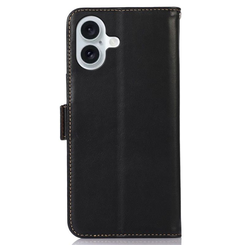 Fodral För iPhone 17 Abeel Premiumläderplånbok Med Rfid