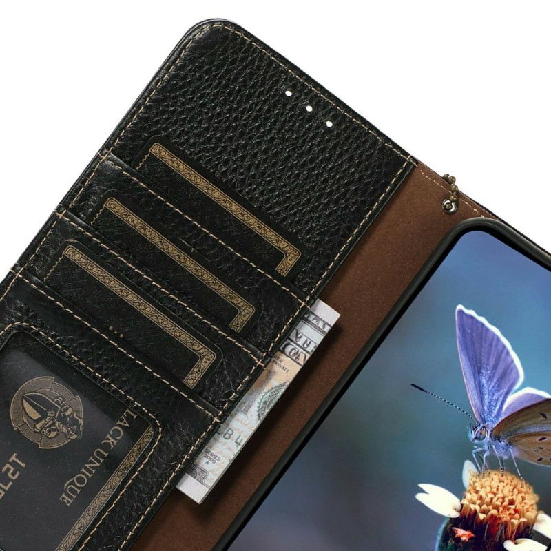 Fodral För iPhone 17 Rfid-blockerande Litchiläder