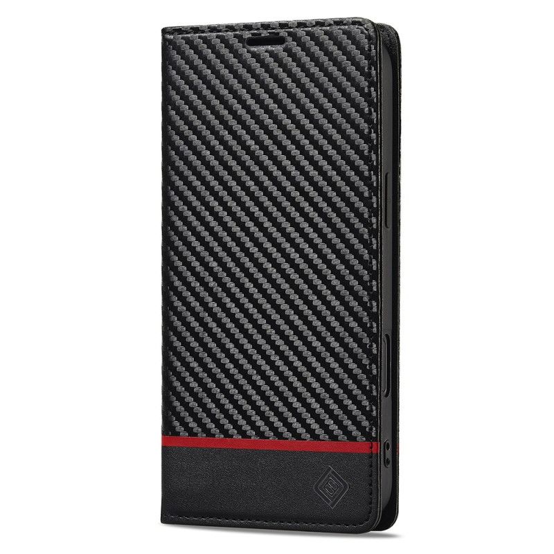 Folio-fodral För iPhone 17 Kolfiber Lc.imeeke