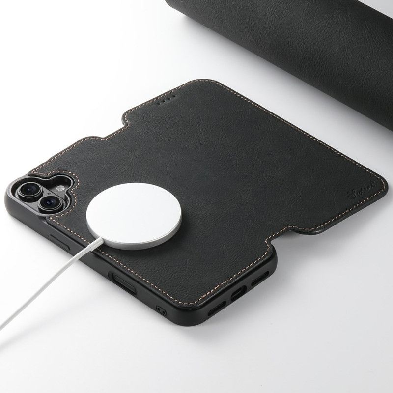 Folio-fodral iPhone 17 Magsafe-kompatibel Lädermodell