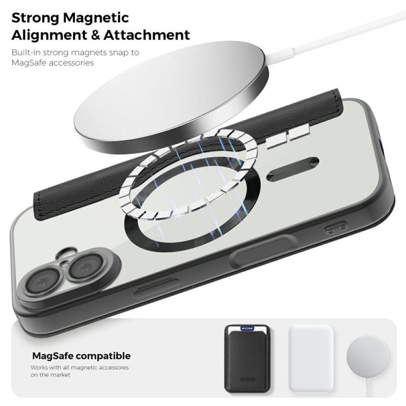 Folio-fodral iPhone 17 Magsafe-kompatibel Quiltad