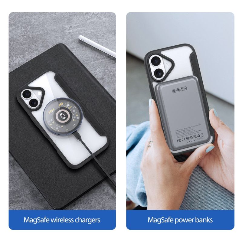 Folio-fodral iPhone 17 Magsafe Skin X Pro-serien Dux Ducis
