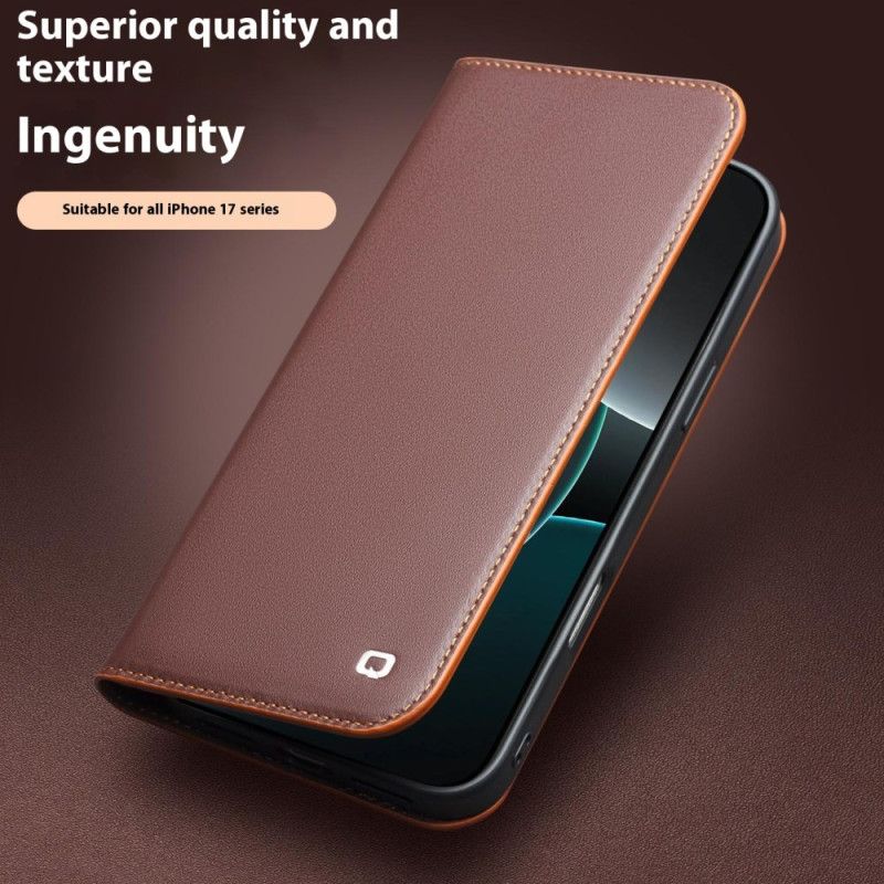 Folio-fodral iPhone 17 Qialino Läder