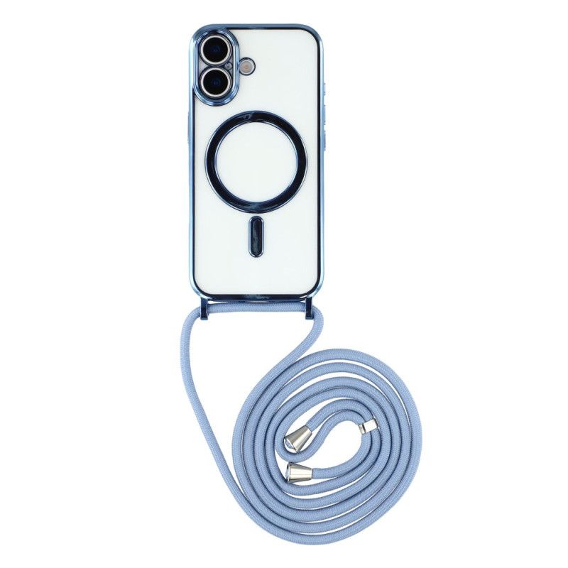 Skal För iPhone 17 Magsafe-kompatibelt Genomskinligt Fodral Med Sladd