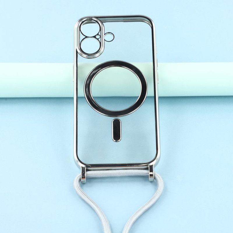 Skal För iPhone 17 Magsafe-kompatibelt Genomskinligt Fodral Med Sladd