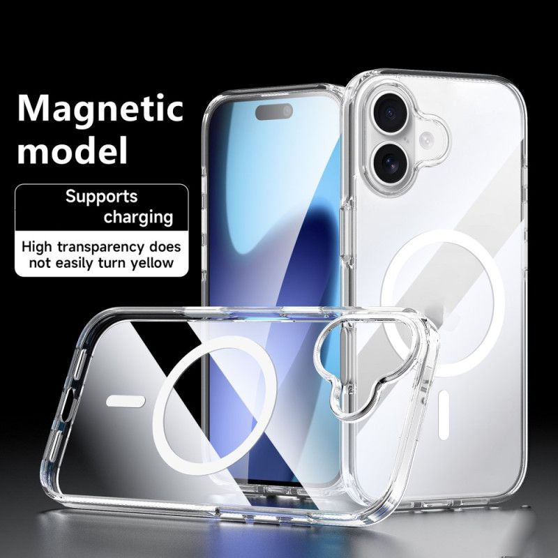 Skal iPhone 17 Magsafe-kompatibel Genomskinlig