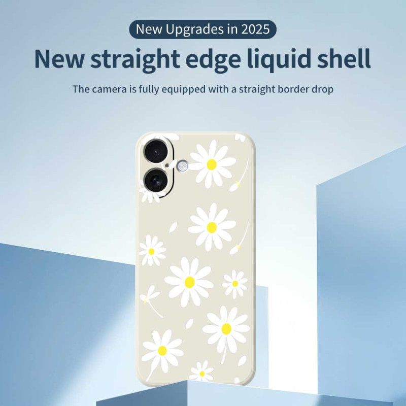 Skal iPhone 17 Telefonfodral Flytande Silikonprästkragar
