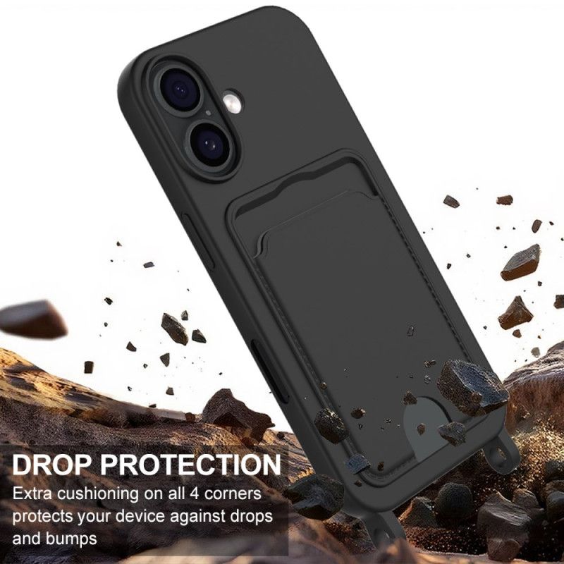 Skal iPhone 17 Telefonfodral Korthållarrem