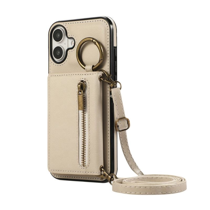 Skal iPhone 17 Telefonfodral Plånbok Med Dragkedja