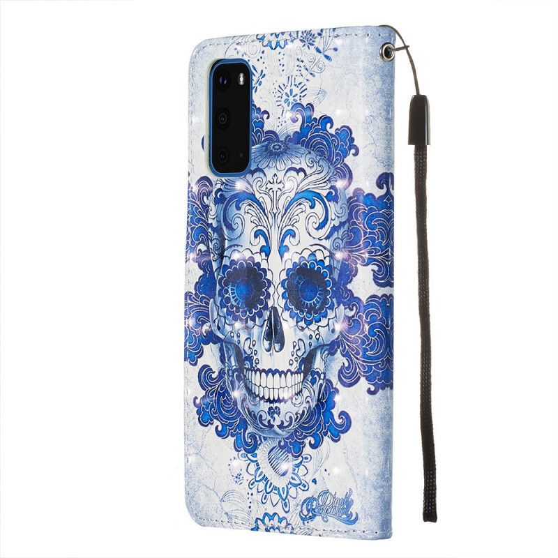 Fodral för Samsung Galaxy S20 Blå Skalle