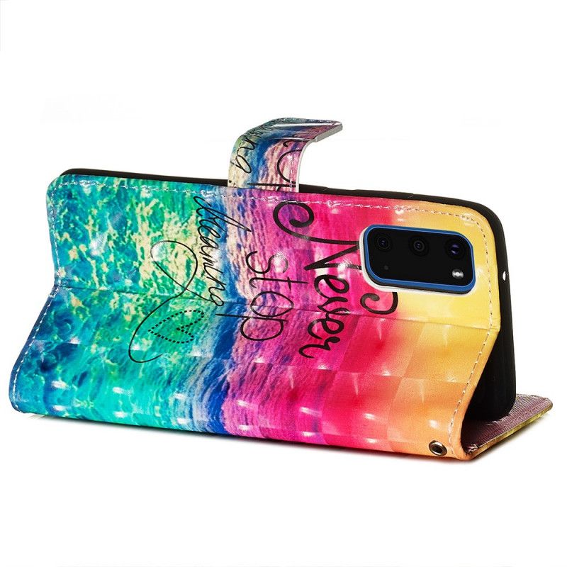 Fodral Samsung Galaxy S20 Sluta Aldrig Drömma