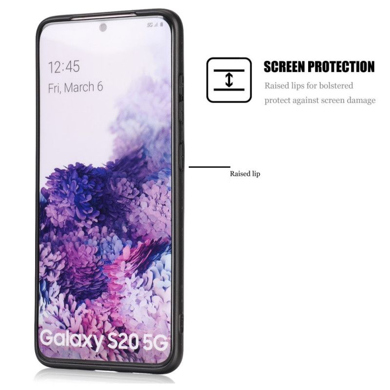 Skal för Samsung Galaxy S20 Svart Läderstil