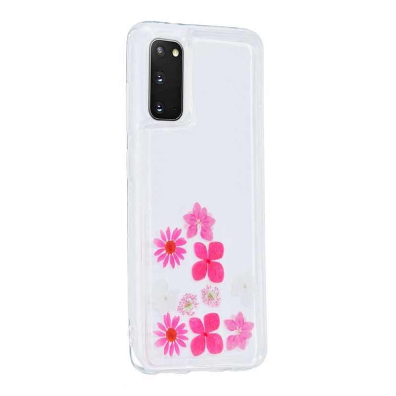 Skal Samsung Galaxy S20 Flytande Blommor