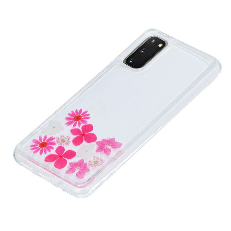 Skal Samsung Galaxy S20 Flytande Blommor