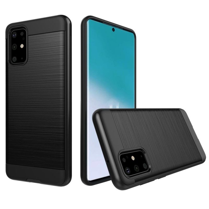 Skal Samsung Galaxy S20 Svart Mobilskal Färgad Borstad