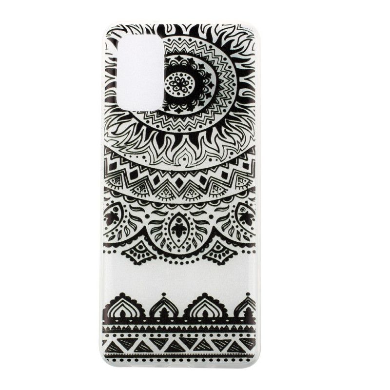 Skal Samsung Galaxy S20 Svart Transparent Blommamandala