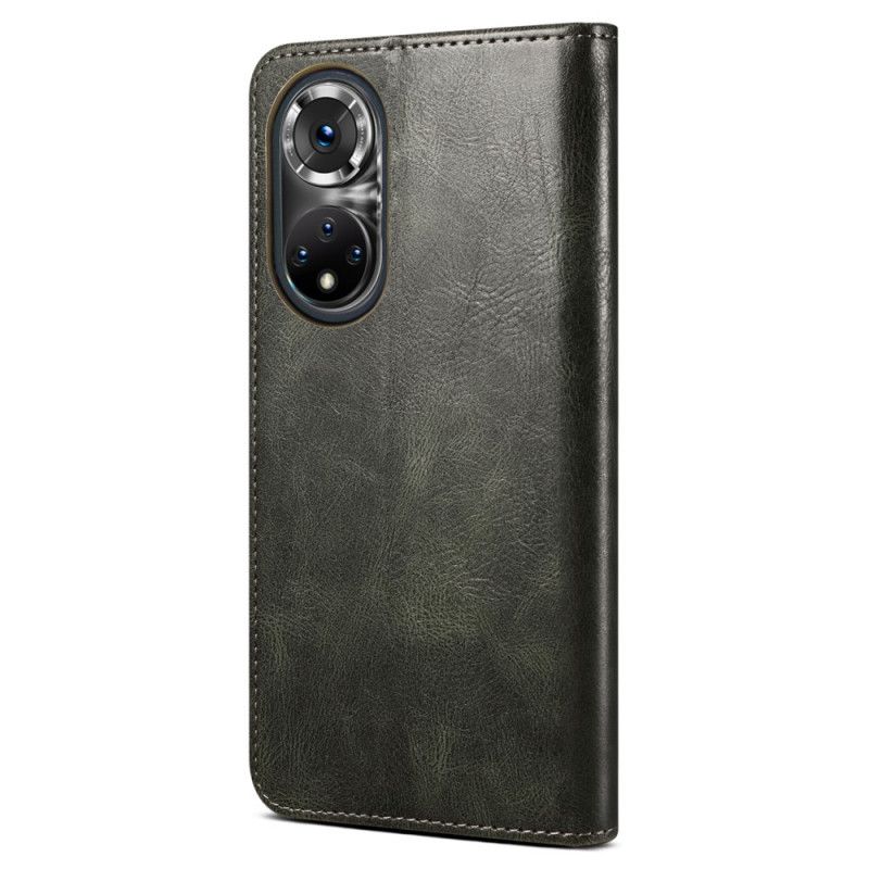 Folio-fodral Huawei Nova 9 Pro / Honor 50 Pro Vaxat Konstläder