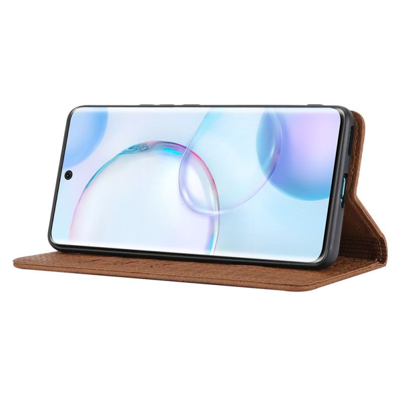Läderfodral Huawei Nova 9 Pro / Honor 50 Pro Telefonfodral Stil Vävt Läderrem