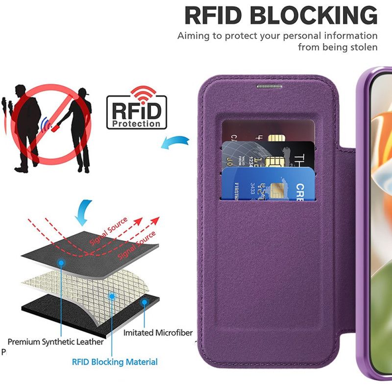 Folio-fodral Google Pixel 10 Pro Xl Magsafe-kompatibel Vadderad