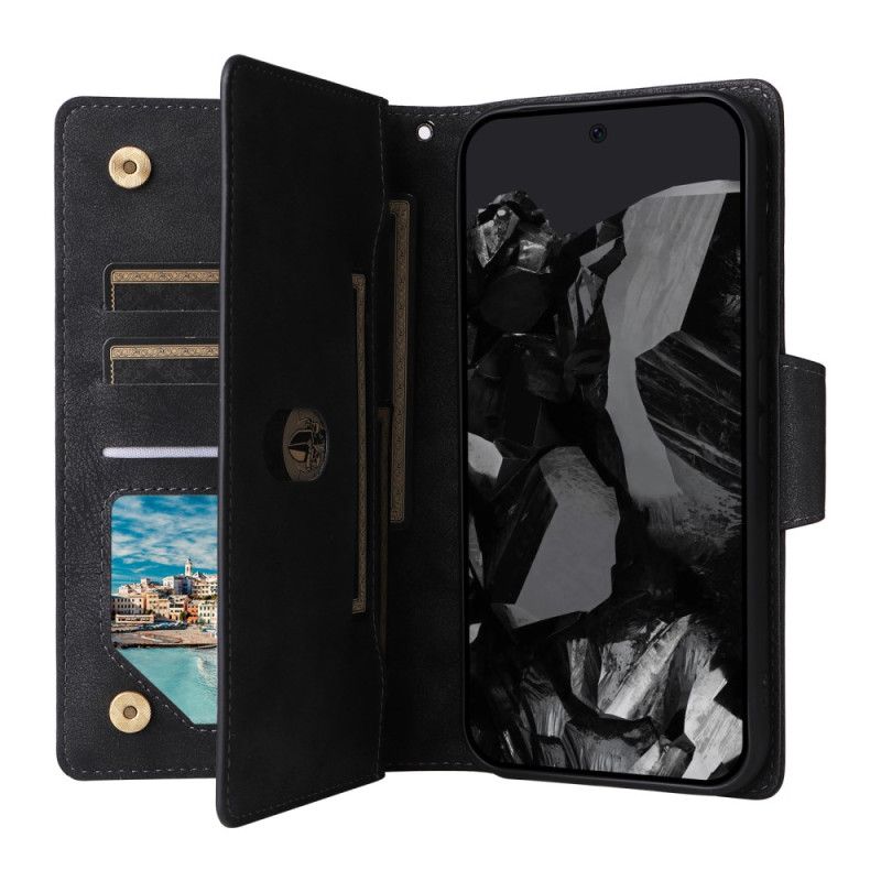 Läderfodral Google Pixel 10 Pro Xl Telefonfodral Plånbok Med Mockaeffekt