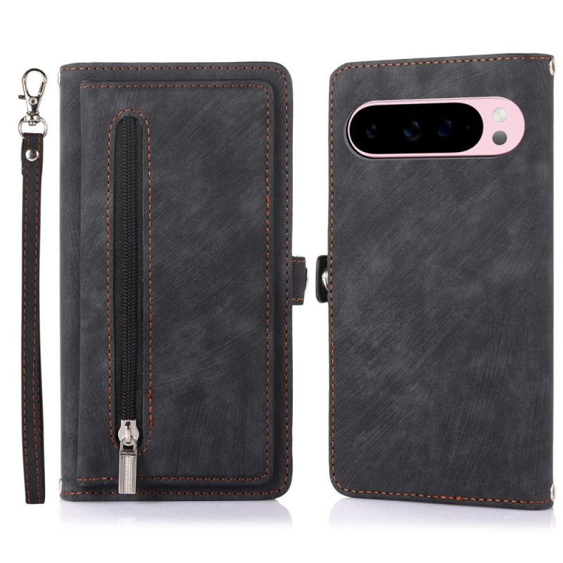 Läderfodral Google Pixel 10 Pro Xl Telefonfodral Plånbok Med Mockaeffekt