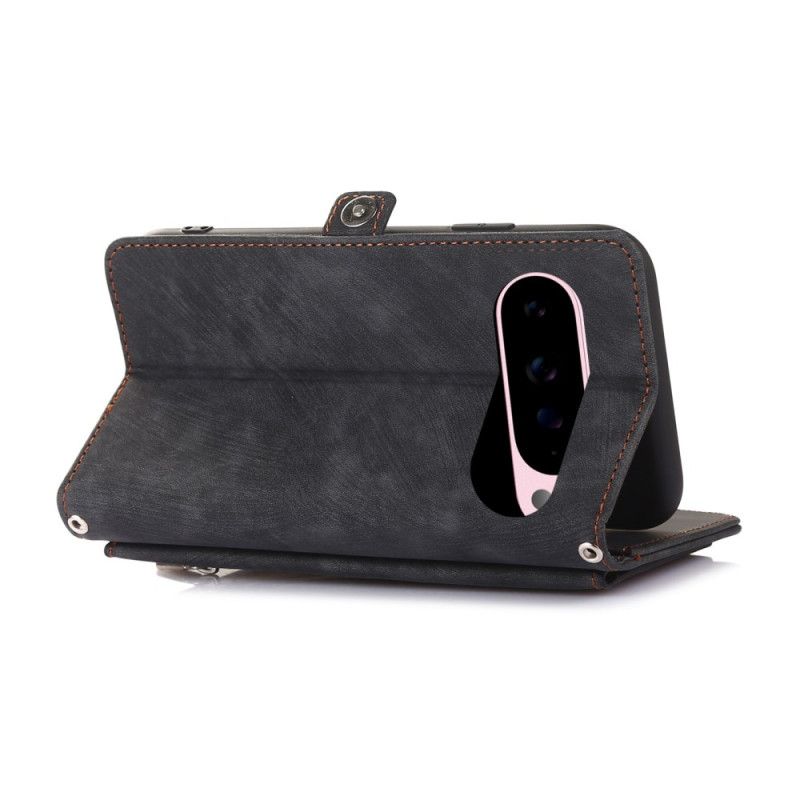 Läderfodral Google Pixel 10 Pro Xl Telefonfodral Plånbok Med Mockaeffekt