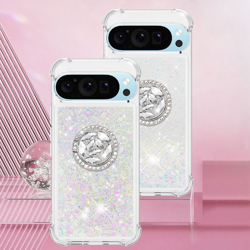 Skal Google Pixel 10 Pro Xl Glitter Med Ringhållare