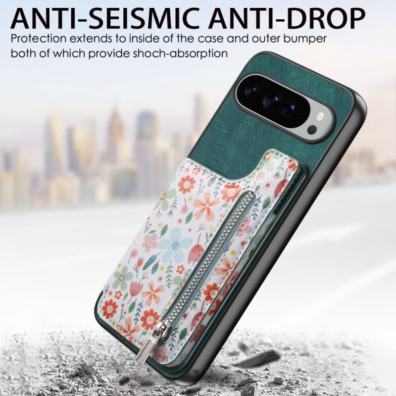 Skal Google Pixel 10 Pro Xl Telefonfodral Blommig Plånbok