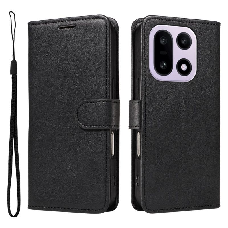 Fodral Oneplus 15 Enfärgat Konstläder