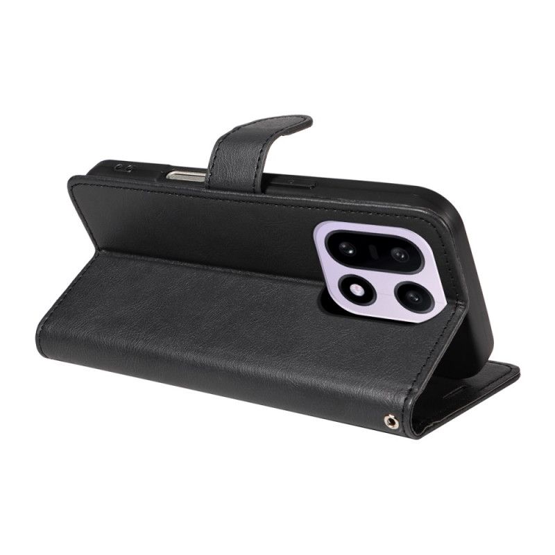 Fodral Oneplus 15 Enfärgat Konstläder