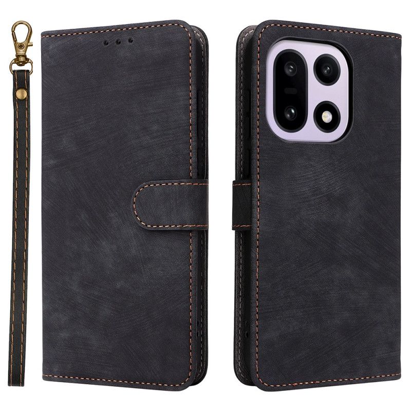 Fodral Oneplus 15 Mockaeffekt Med Rem