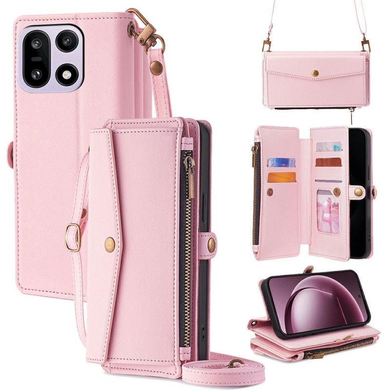 Fodral Oneplus 15 Plånbok Med Axelrem Och Snodd