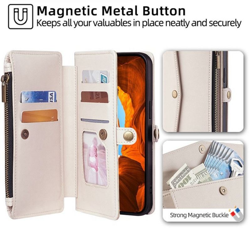 Fodral Oneplus 15 Plånbok Med Axelrem Och Snodd