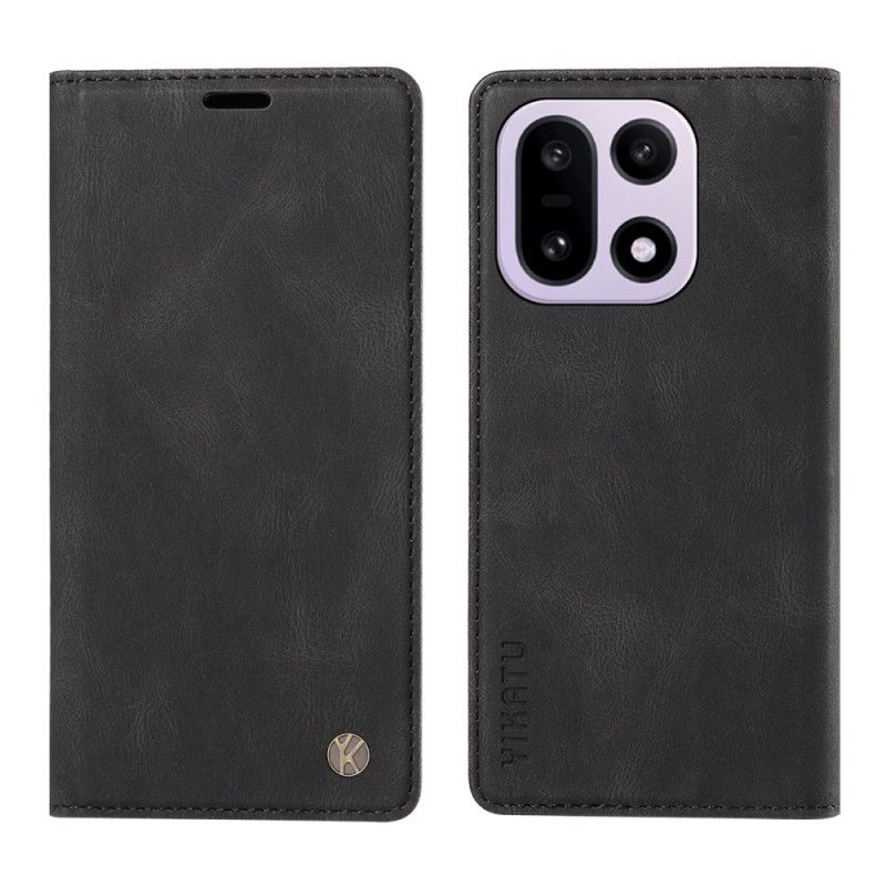 Folio-fodral För Oneplus 15 Yikatu Mockaeffekt